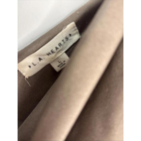 LA Hearts Silver/gray Bodysuit Large Deep V-neck - Picture 3 of 7